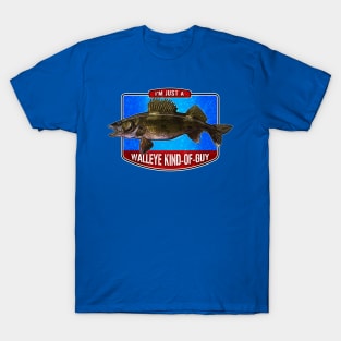 Walleye Guy Fishing Design T-Shirt